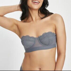 Lively Lace Strapless in Smoke NWT